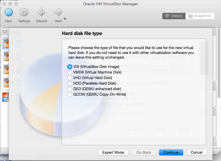 Step 4 of creating the first VM