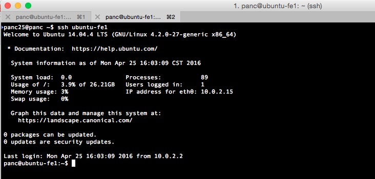 Effect of passwordless ssh login for VM from the host.